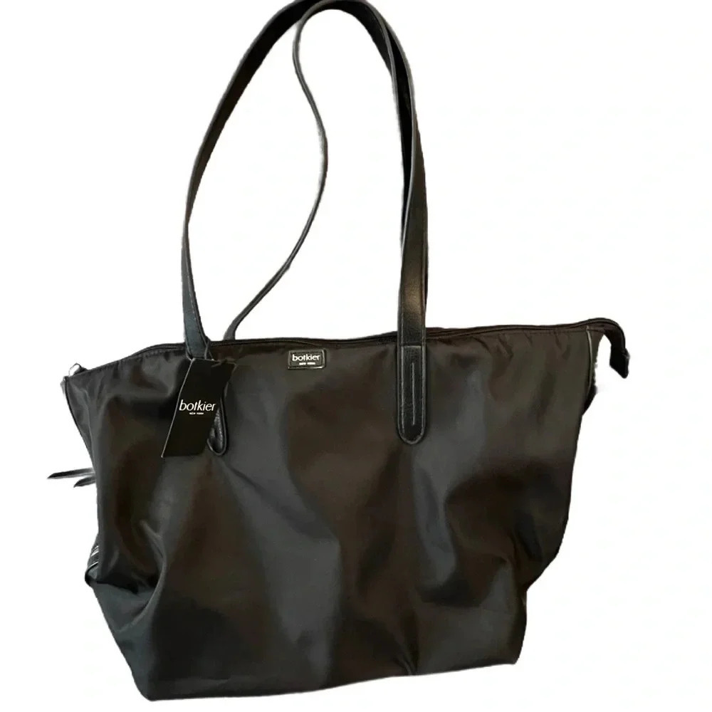 NWT Botkier New York Bond Black Nylon Tote Bag, Black - Picture 7 of 14
